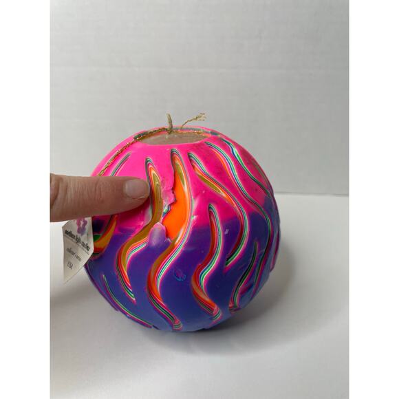 NEW with imperfections Vintage NORTHERN LIGHTS CANDLE Hand Crafted THE WAVE - Picture 7 of 9